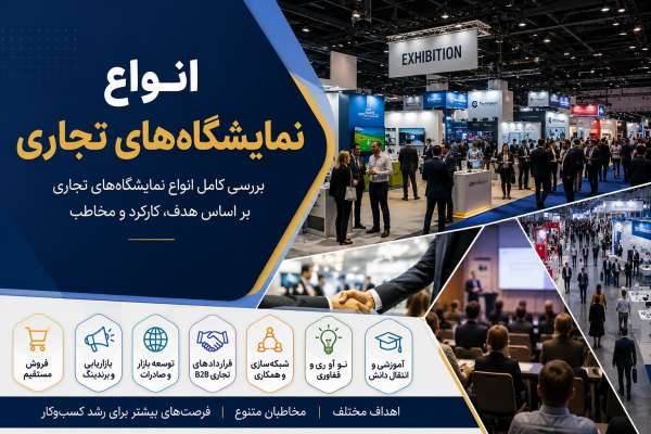 انواع نمایشگاه‌های تجاری؛ آشنایی با کارکردها و اهداف مختلف نمایشگاه‌ها